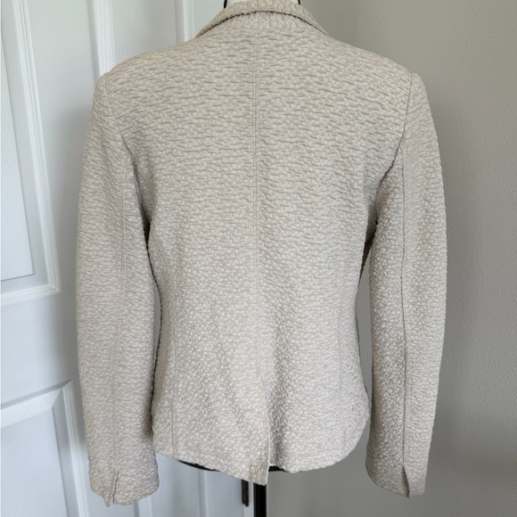 Eileen Fisher Cream Textured Blazer - Picture 5 of 7